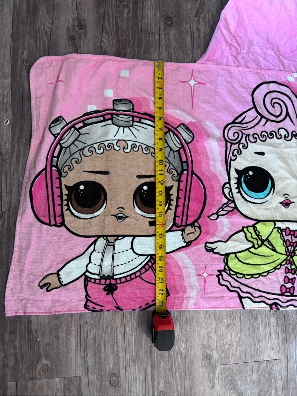 LOL Surprise Kids Bath & Beach Soft Cotton Terry Hooded towel wrap